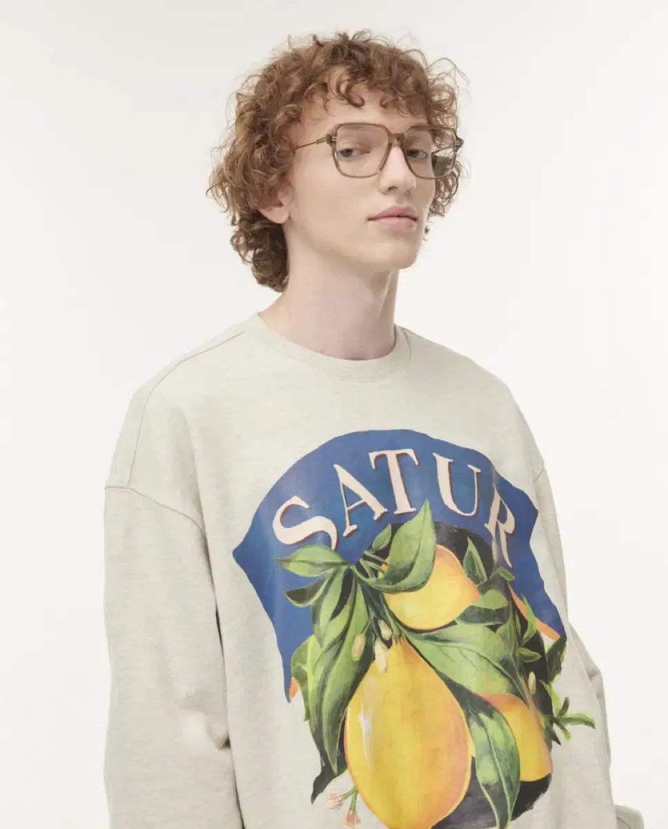 セター スウェット SATUR レモン プリンティング スウェット