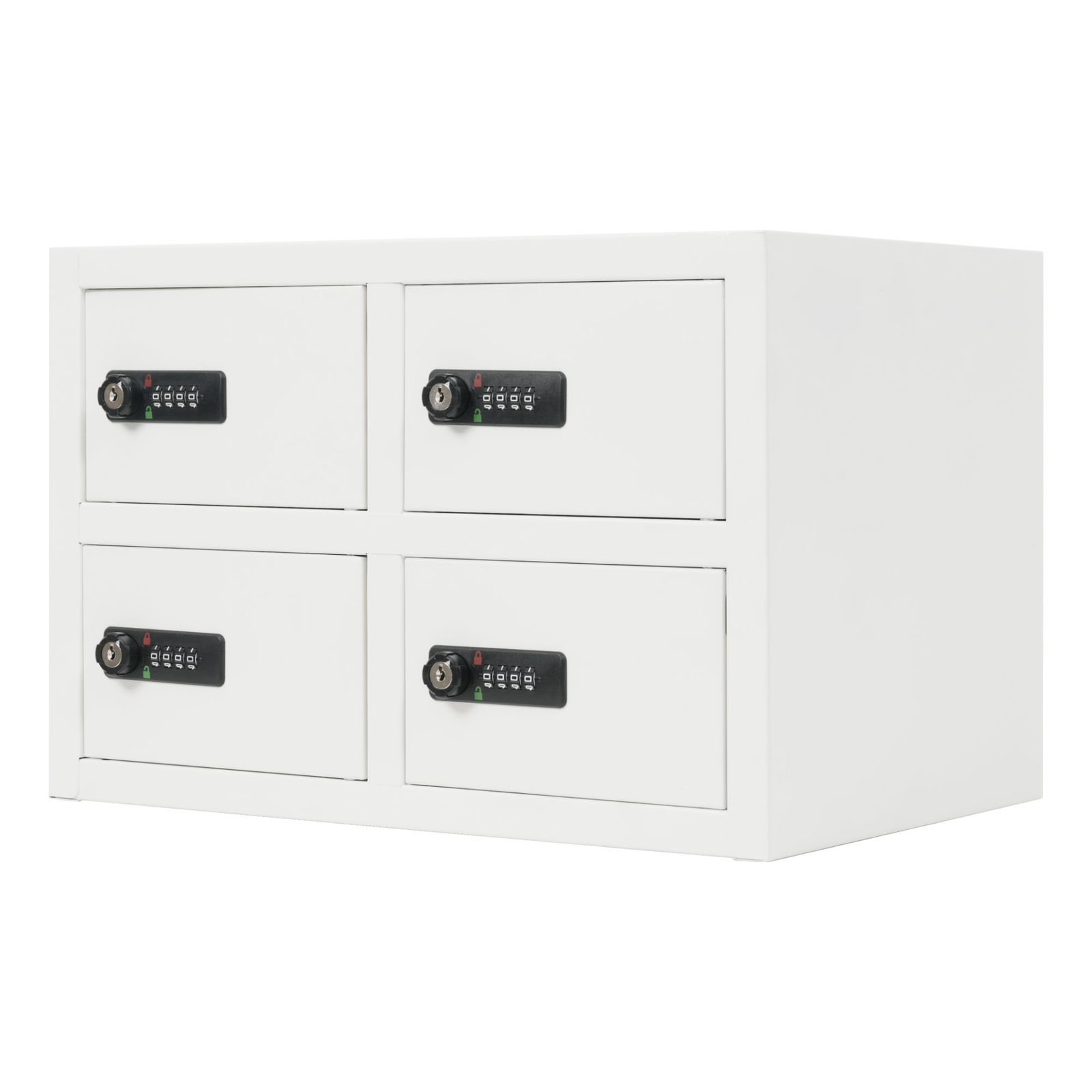 沖縄北海道以外送料無料）貴重品ロッカー 4人用 小型 貴重品 金庫