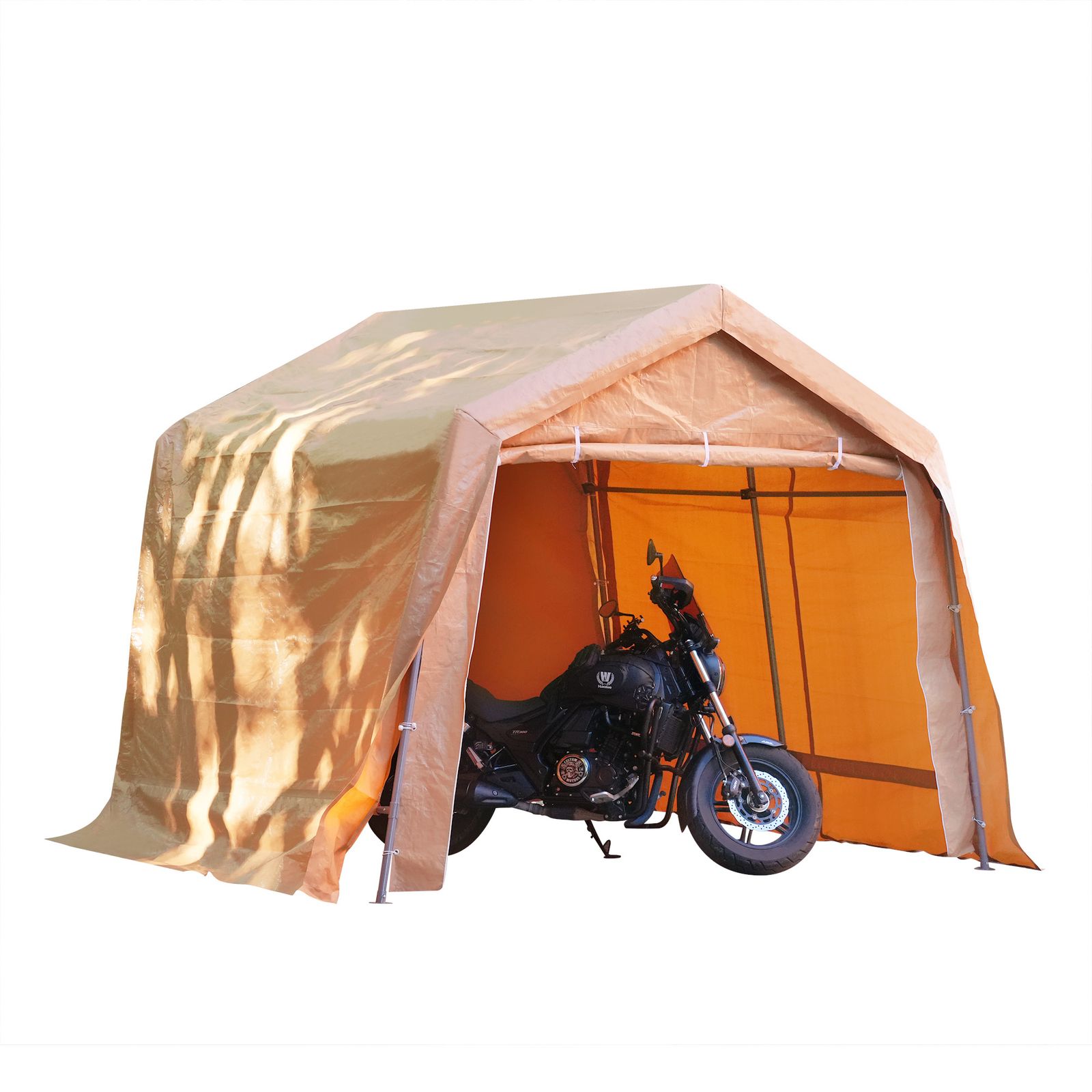 UPF 50 UVカット 防雨 テント 車庫テント ガレージテント 車庫 お祭り 倉庫 奥3 m 幅3 3 高さ2 56 mガレージテント カーポート サイクルハウス バイク 自転車 一輪車 駐輪場 大型 車 駐車 スチール製 頑丈 仮設倉庫 タープテント ベー