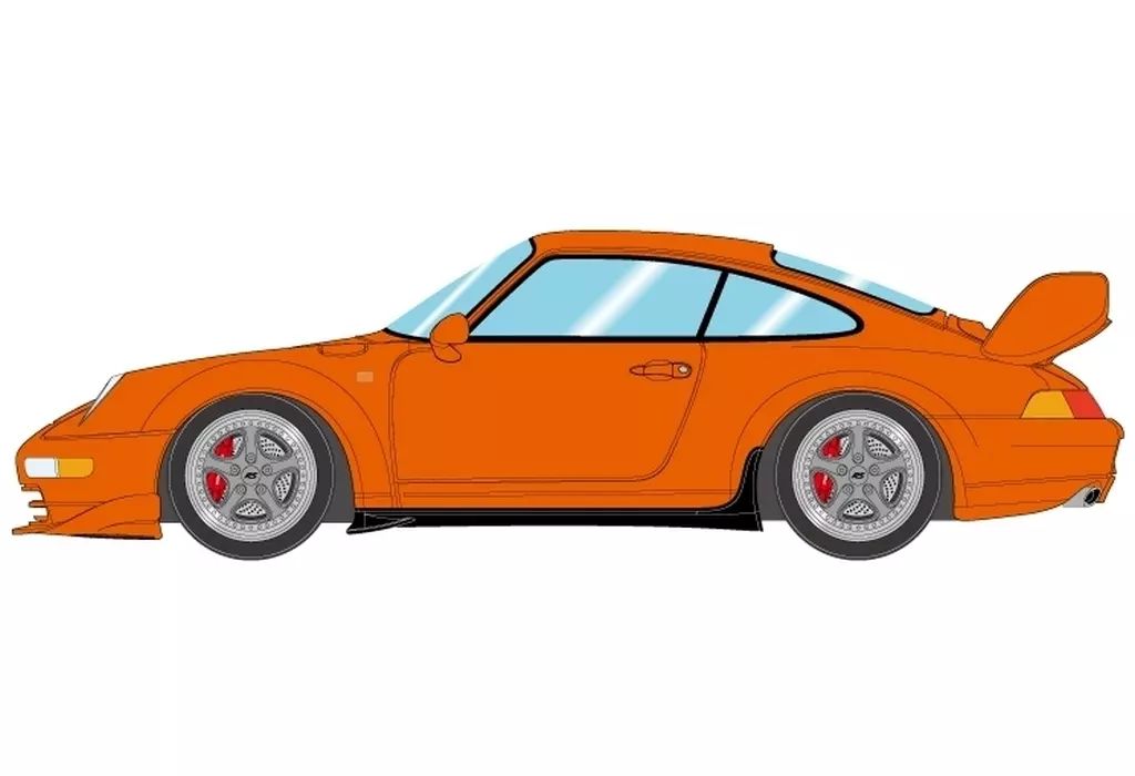 ミニカー 1 18 Porsche 911 993 Carrera RS 1995 Japan Ver. オレンジ EML095H