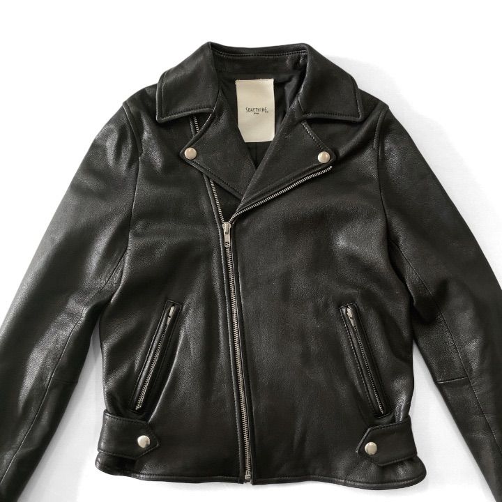 美品】スローブイエナ レディース 羊革 ラムレザー ライダース 36