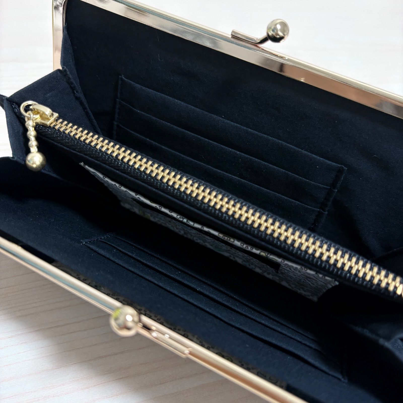 ☆ミナペルホネン☆symphony navyのがま口財布☆持手付 - メルカリ