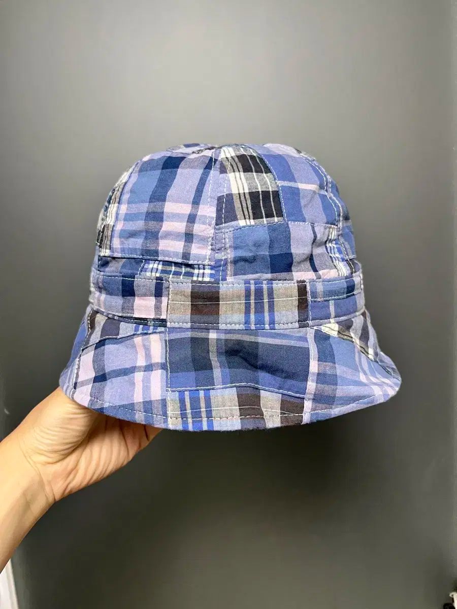 L EASTLOGUE イーストローグ パッチワーク バケットハット ブルー