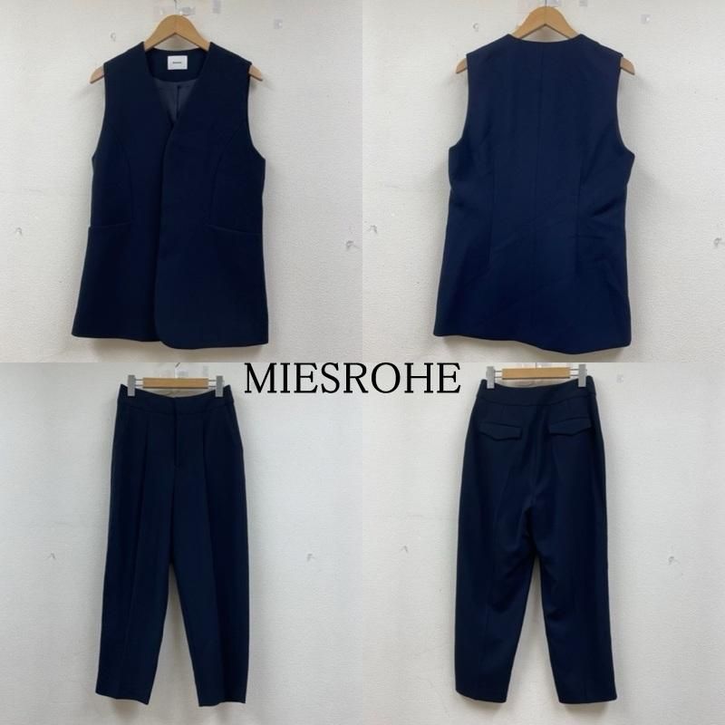 古着 MIESROHE MWFV241061 コンフォート マニッシュ ベスト クロップド コクーン パンツ mwfp241073 レディース 1 ISItems 古着 50146971