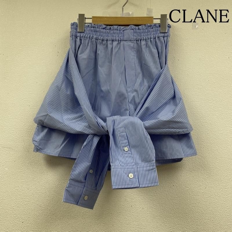 クラネ ストライプ ショート パンツ ドッキングシャツスリーブ 19110-7102 レディース 1 ISItems 古着 50146988