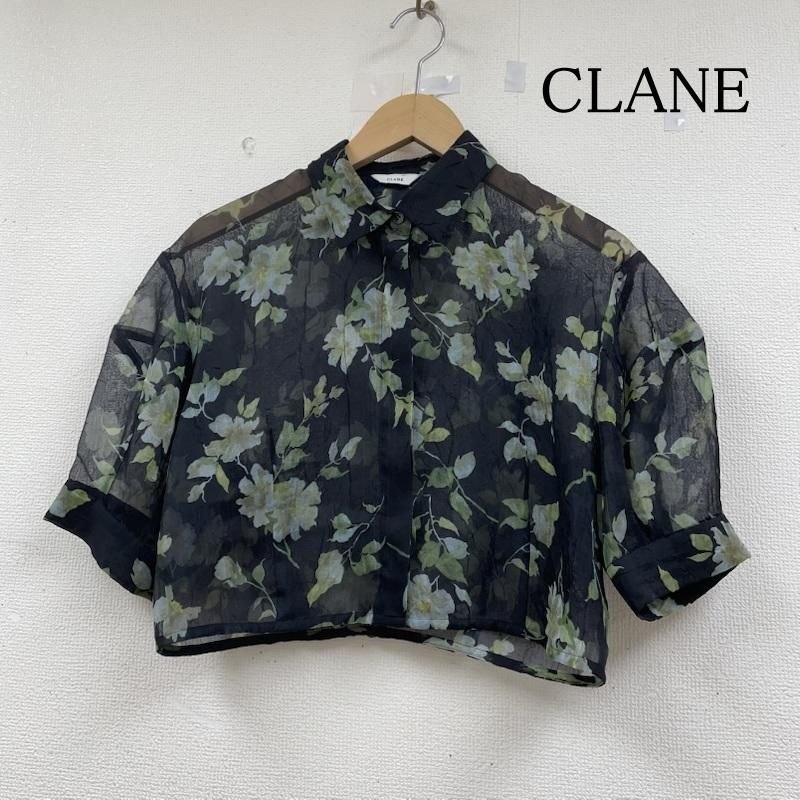 クラネ 半袖 シャツ SHEER FLOWER SHORT SLEEVE SHIRTS フラワー 18122-4222 レディース 1 ISItems 古着 50146991