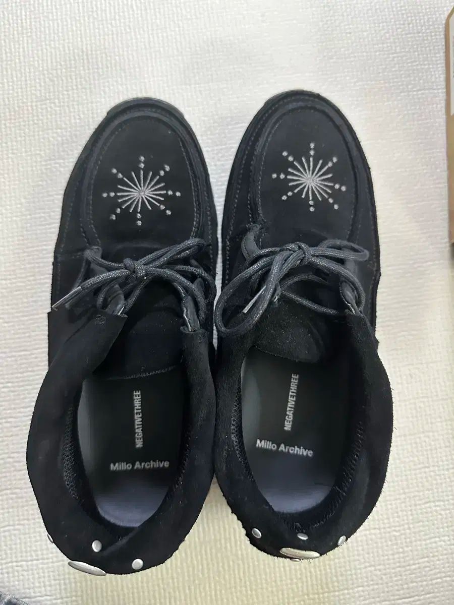 MILLO ARCHIVE ネガティブスリー クレシェンド デザートブーツ ブラック 250