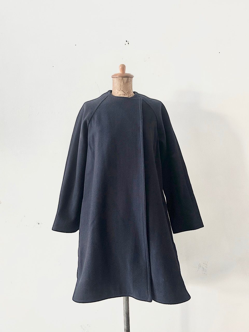 FLORENT ウール ナイロン ノー コート ネイビー