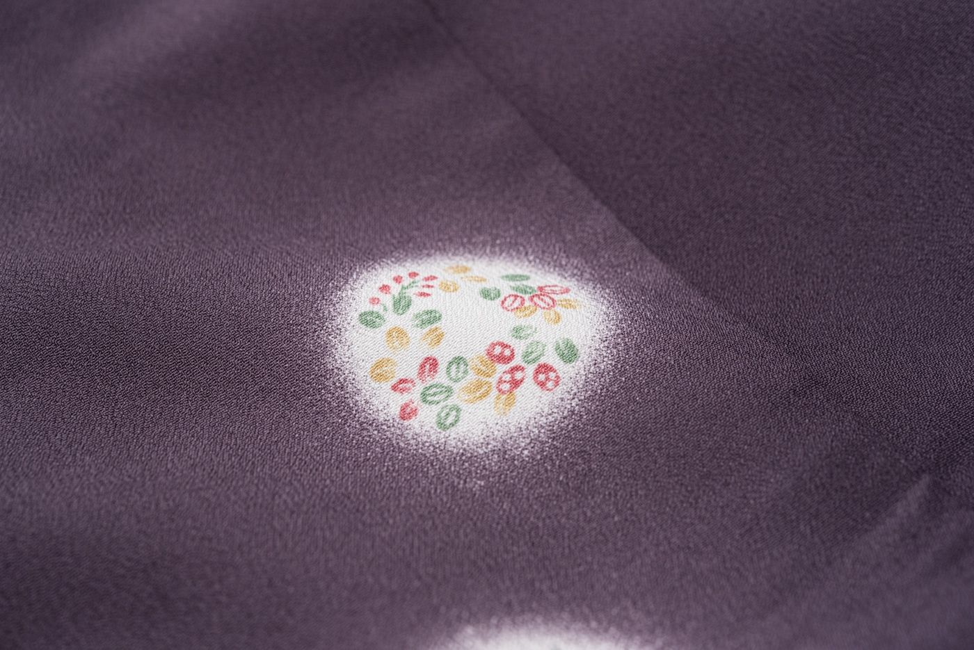 ロング道中着 蛍暈しに花丸模様