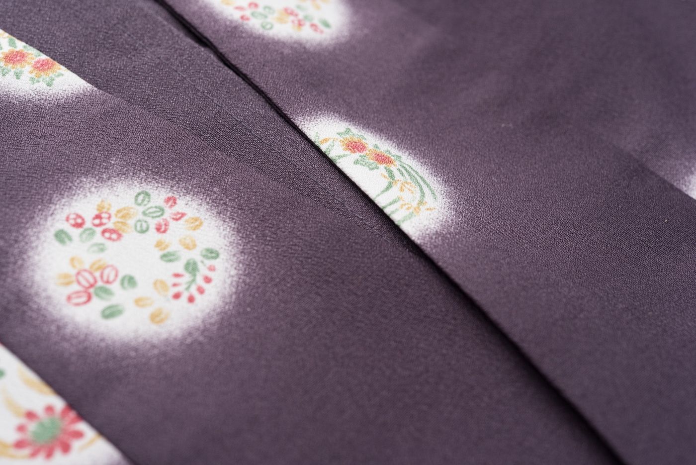 ロング道中着 蛍暈しに花丸模様