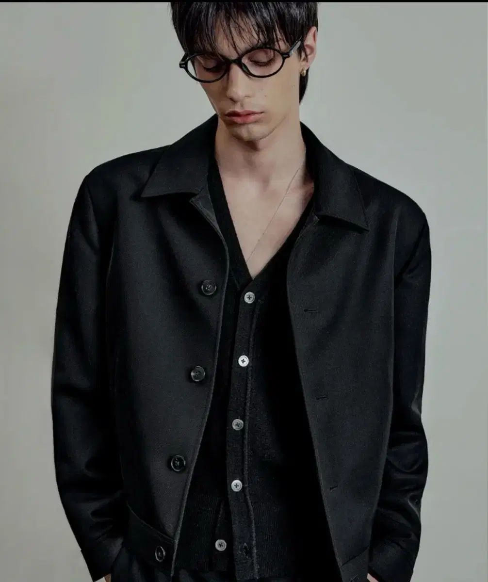 エルムード マルコス ウール トラッカー ジャケット ブラック 46