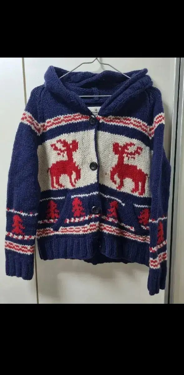 ヴィンテージ ネイビー ノルディック ニットカーディガン ジップアップ カメ ヴィンテージ カモフラメ山荘 蒼井 優