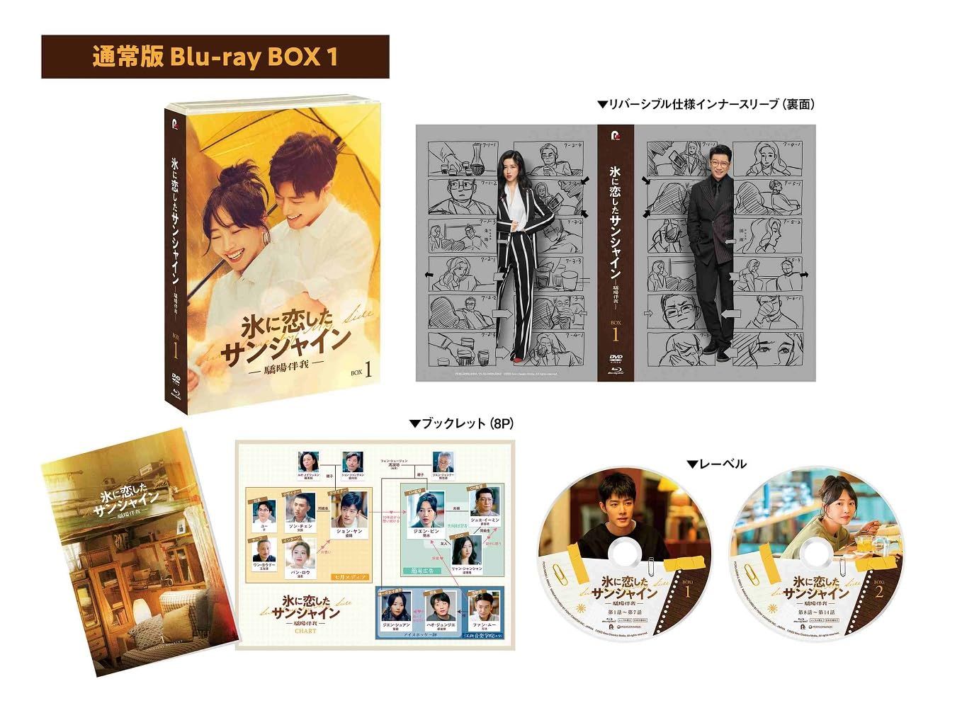 氷に恋したサンシャイン 驕陽伴我 Blu ray BOX 1 通常版 シャオ ジャン 肖戦 出演 バイ バイハー 白百何 形式