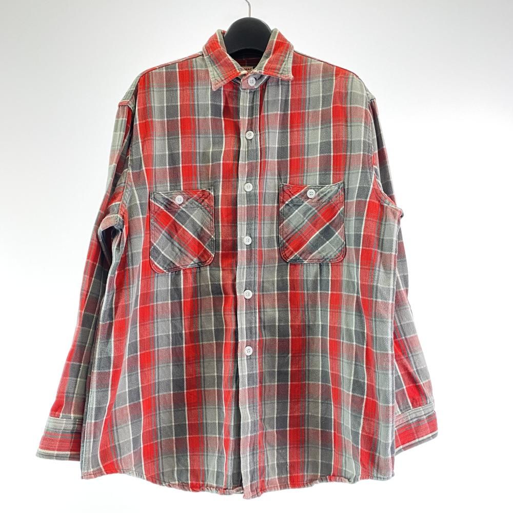 60s BIG MAC Penneys ネルシャツ サイズ16 レッド×グレー ビックマック ペニーズ 17