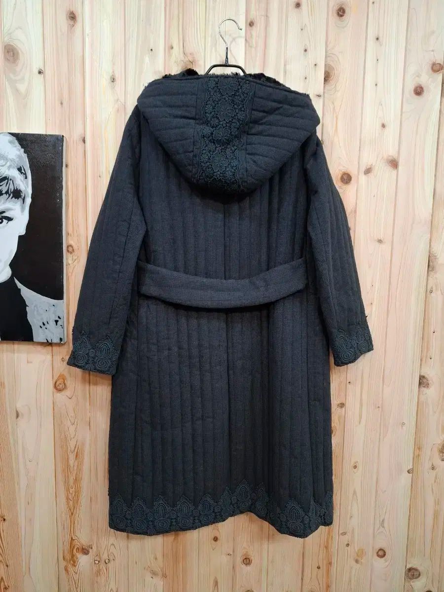 裏地ファーレース キルティング コート