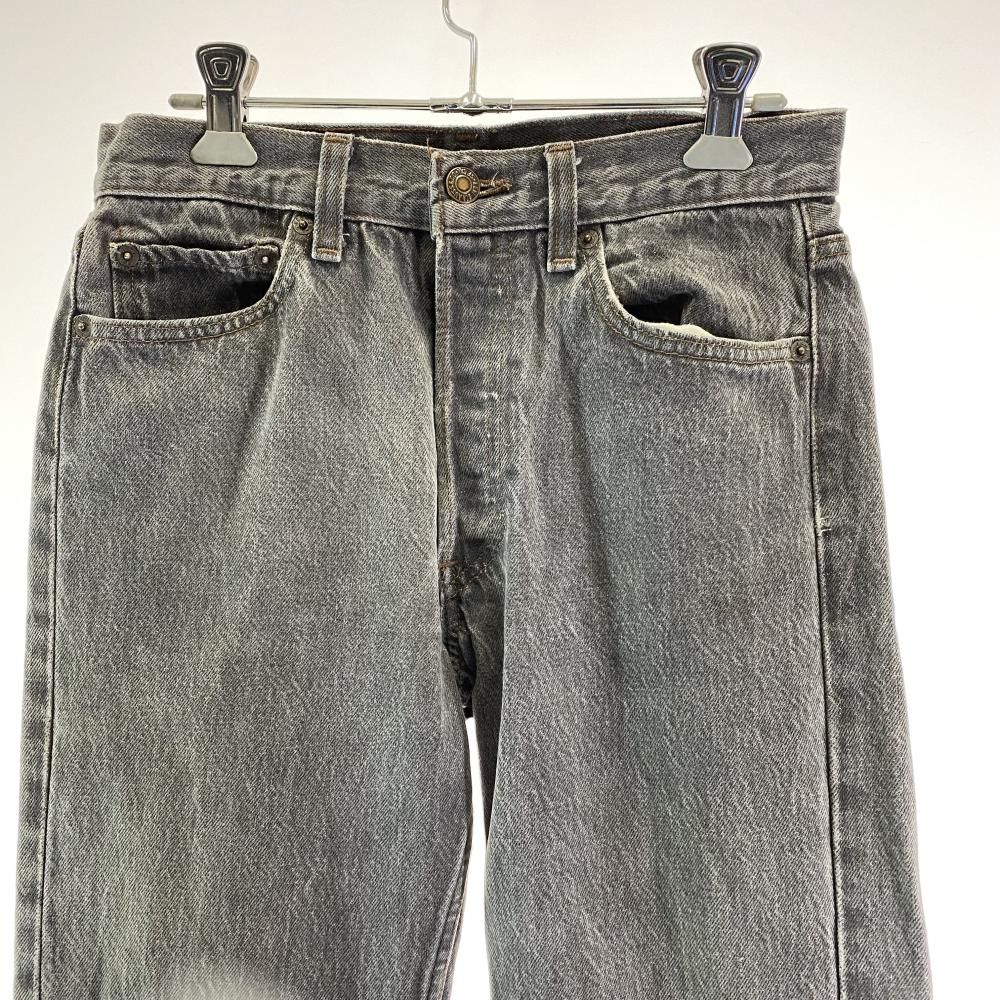 90s LEVI S 501 ブラックデニム 先染め 501-0658 W28 L34 ブラック リーバイス 17