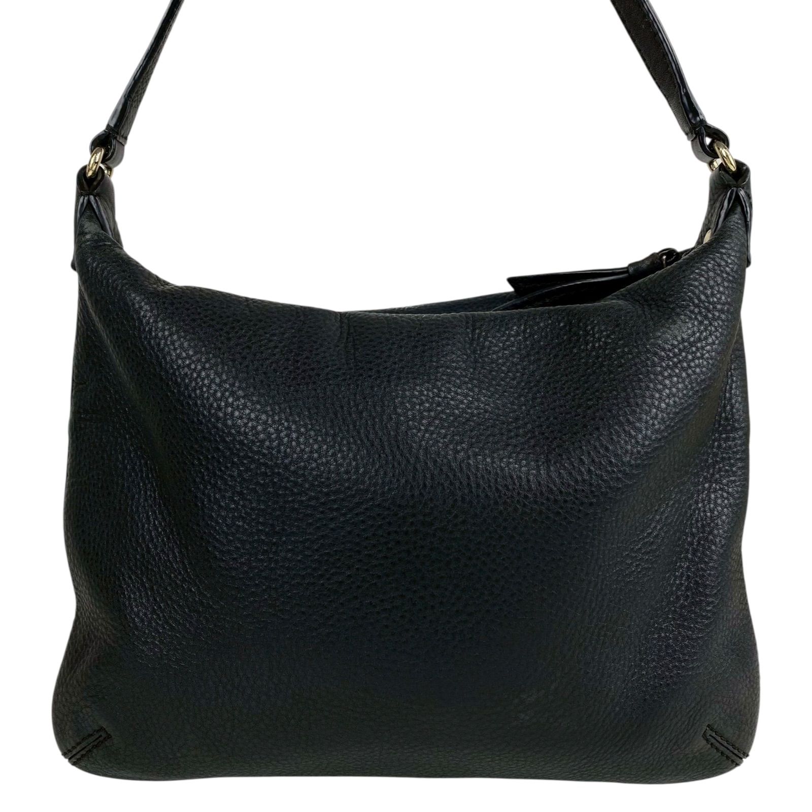 kate spade ブラックレザーショルダーバッグ　ビジネスバッグ B4038】 kate spade new york ケイトスペードニューヨーク ショルダー