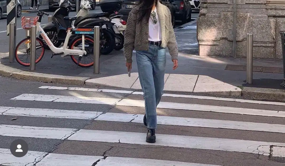 Urbanic30 インバーRらん ドネガル ケーブル カーディガン グレー