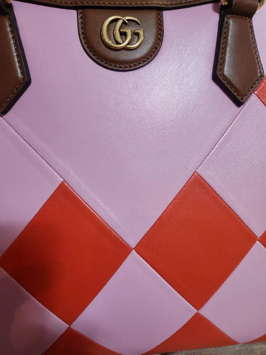 グッチ ダイアナ トートバッグ ピンク レッド スモール バンブーハンドル