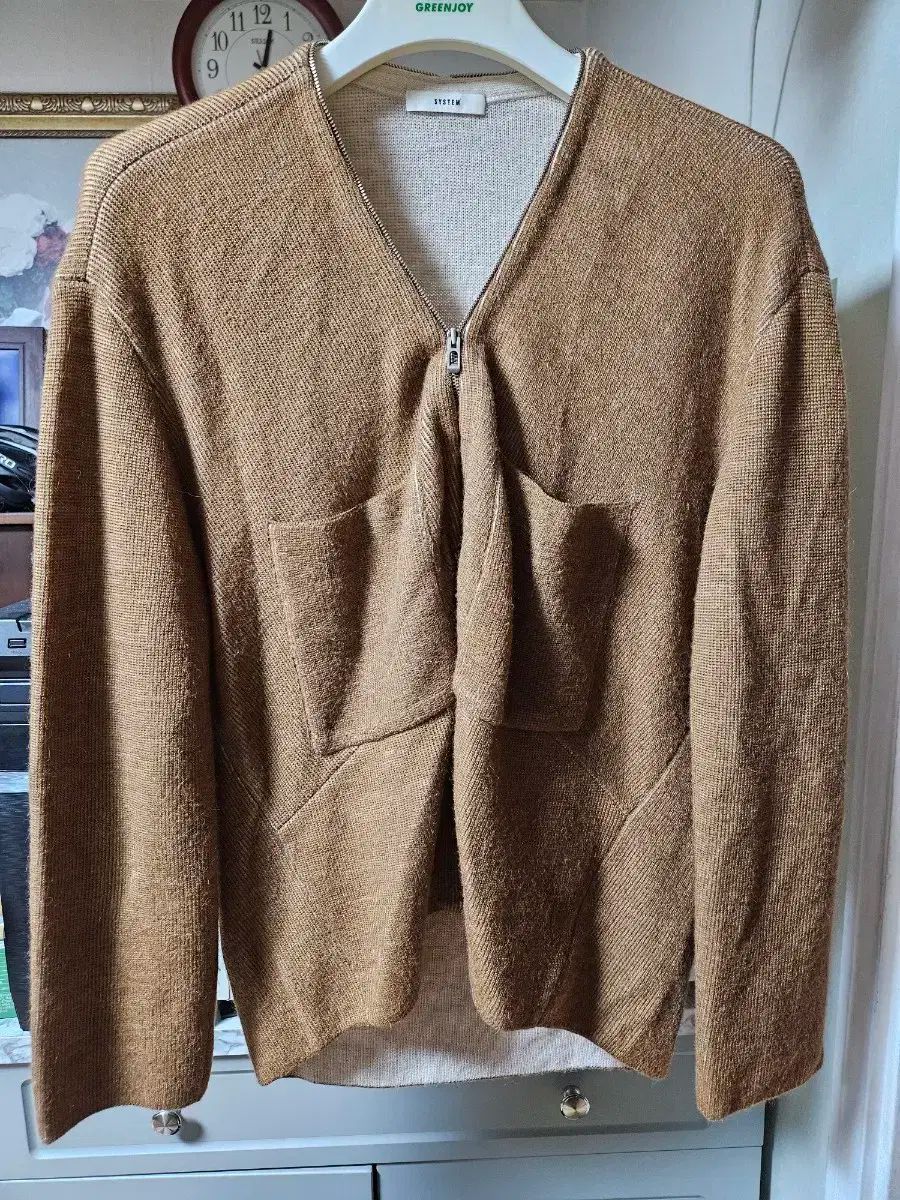 SYSTEM システム ニット ジップアップ カーディガン