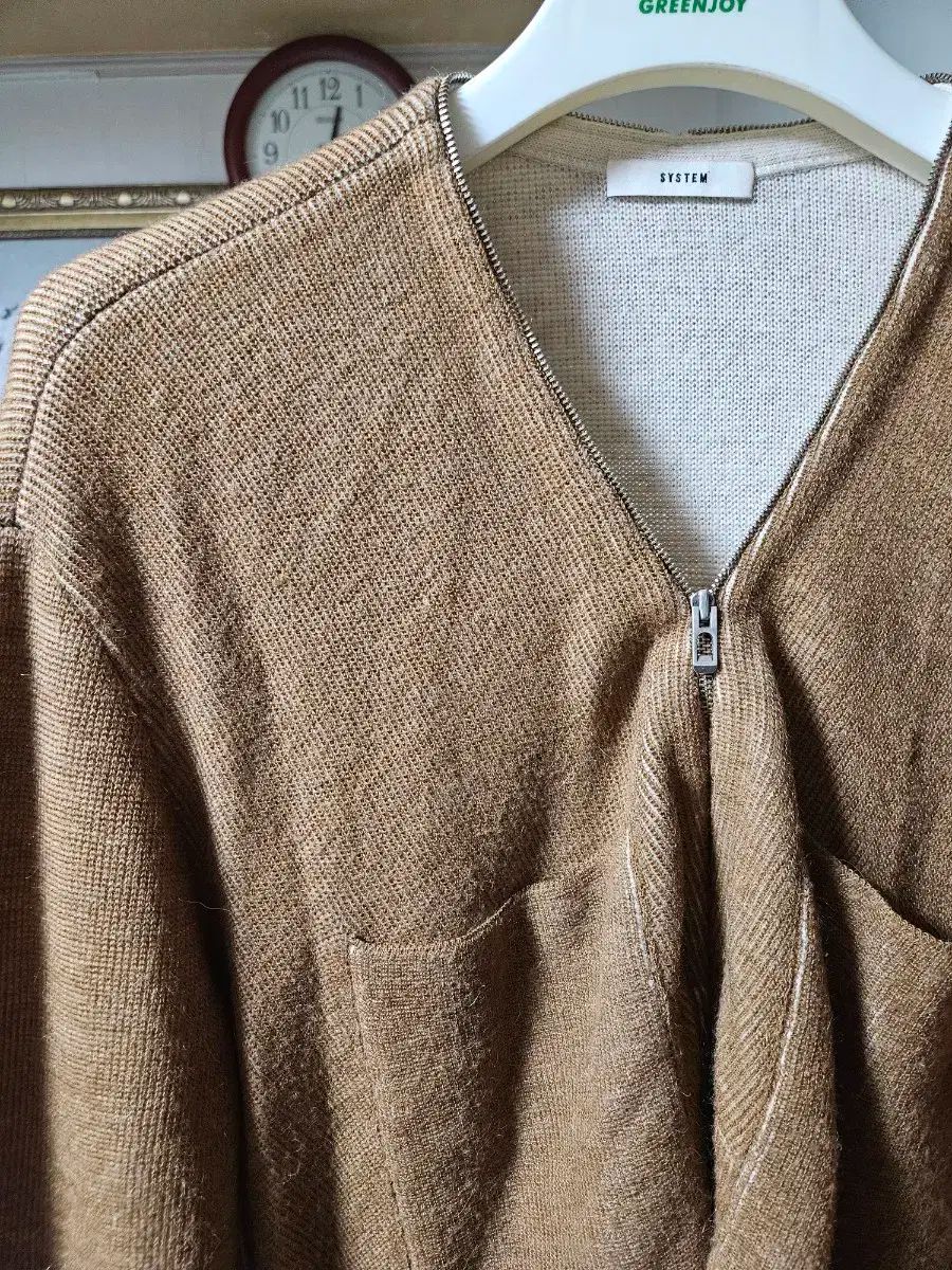SYSTEM システム ニット ジップアップ カーディガン