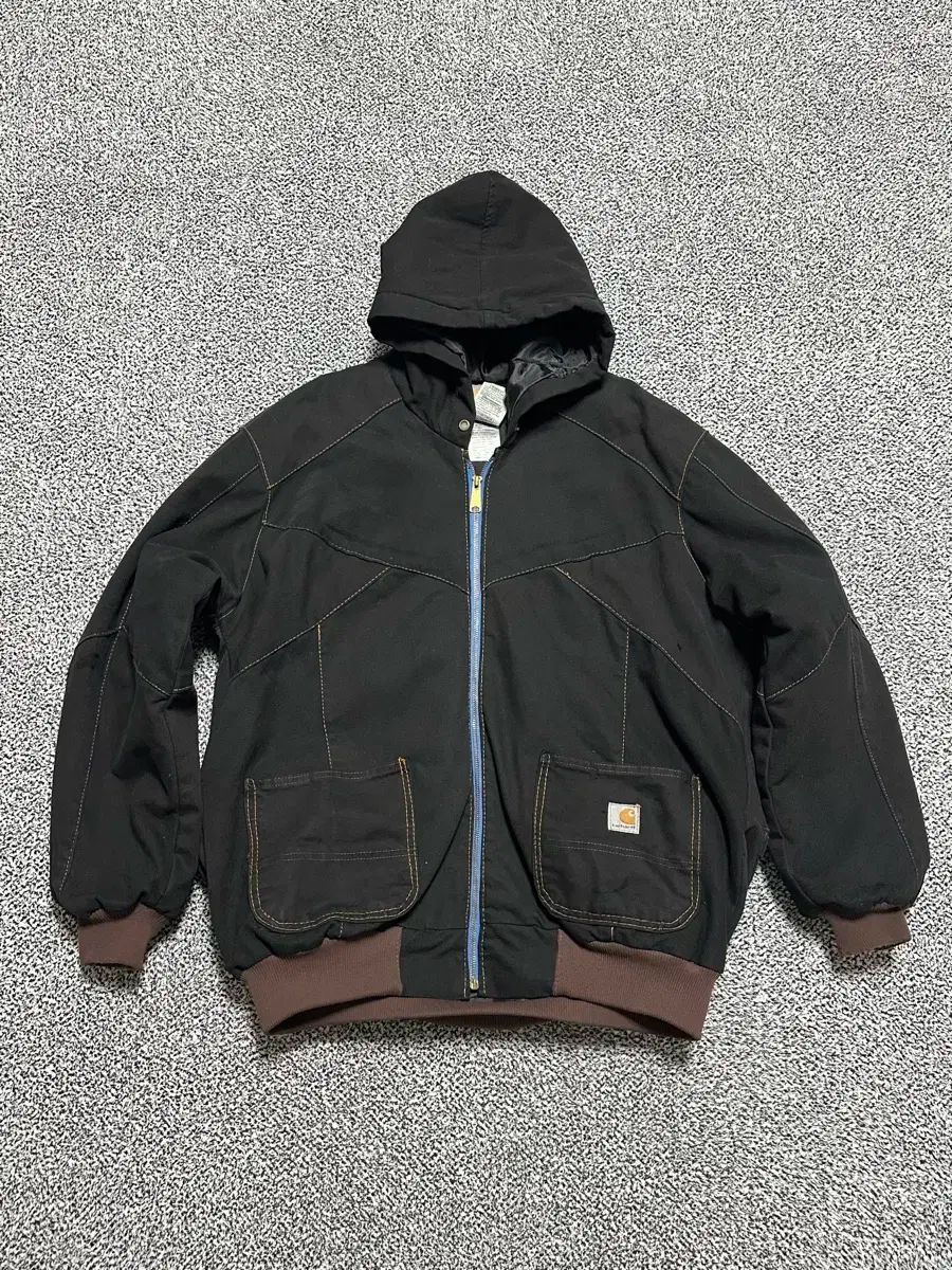 Carhartt カーハート メンズ100-105 ブラック フード ウォーク ジャケット ヴィンテージ
