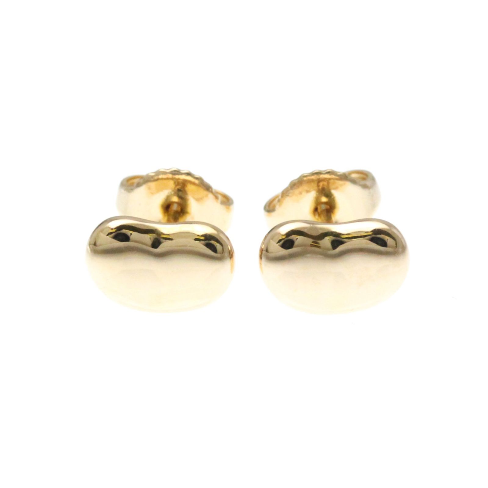 ティファニー Tiffany ビーン 無し K18ピンクゴールド K18PG スタッドピアス ピンクゴールド PG