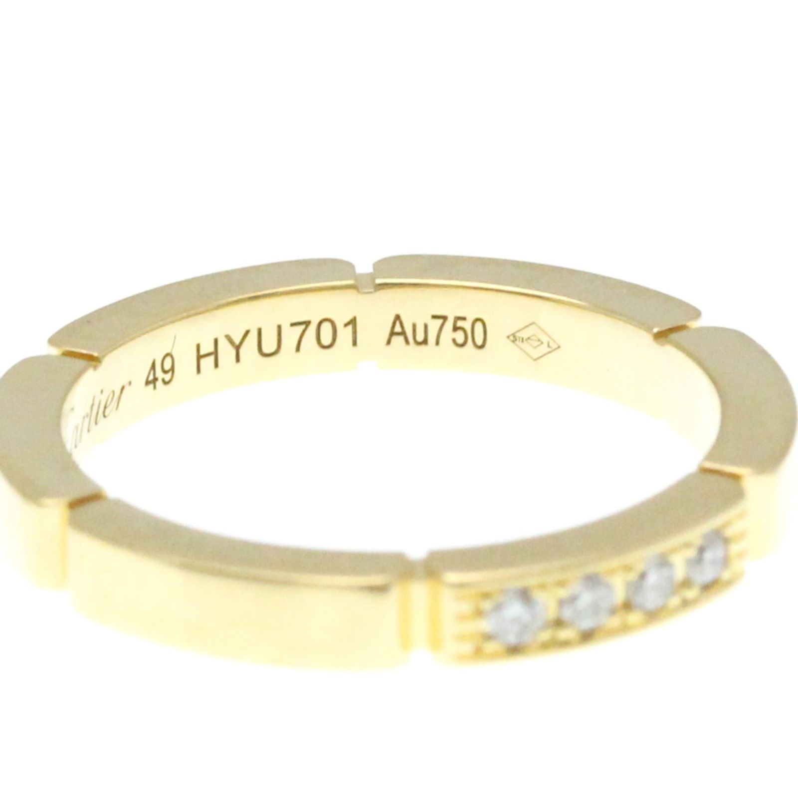 カルティエ(Cartier) マイヨンパンテール 4P ダイヤモンド リング K18