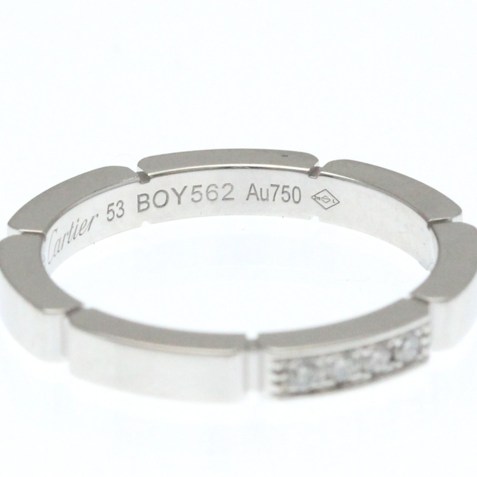 カルティエ(Cartier) マイヨンパンテール 4P ダイヤモンド リング K18