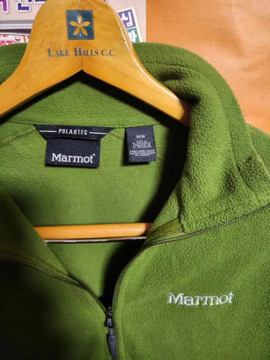 マーモット ポーラテック ハーフジップアップ フリース 緑色 ミディアム 登山 キャンプ