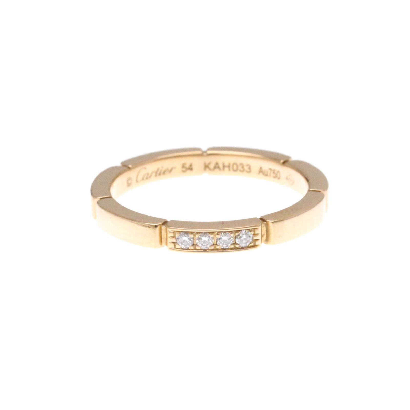 カルティエ(Cartier) マイヨン パンテール リング 4P ダイヤモンド K18