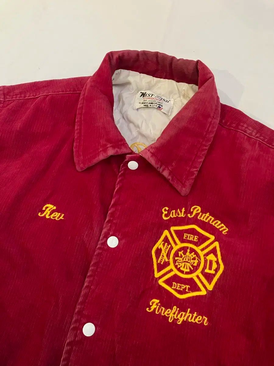 90s West Wind FFA 消防隊 コーデュロイ ジャケット