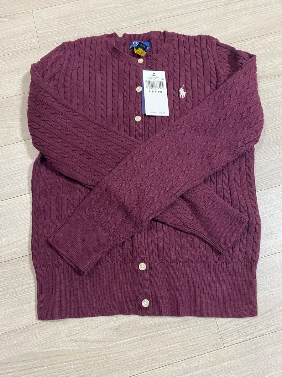 ポロガールズ カーディガン ワイン