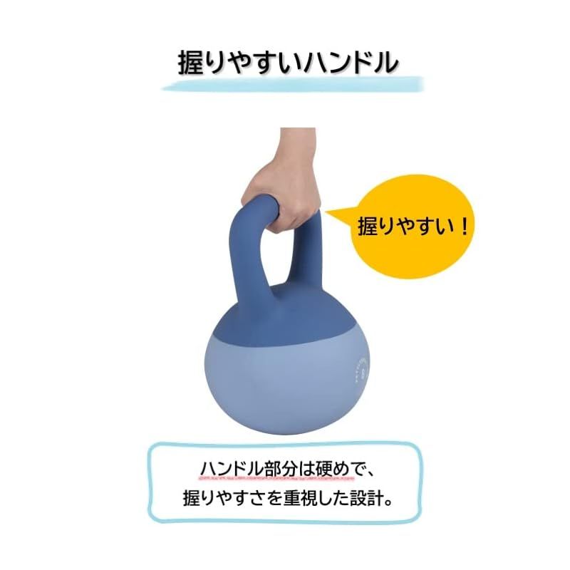 KETTLEBELLKON（ケトルベル魂）ソフトケトルベル (8kg/ブルー) 0