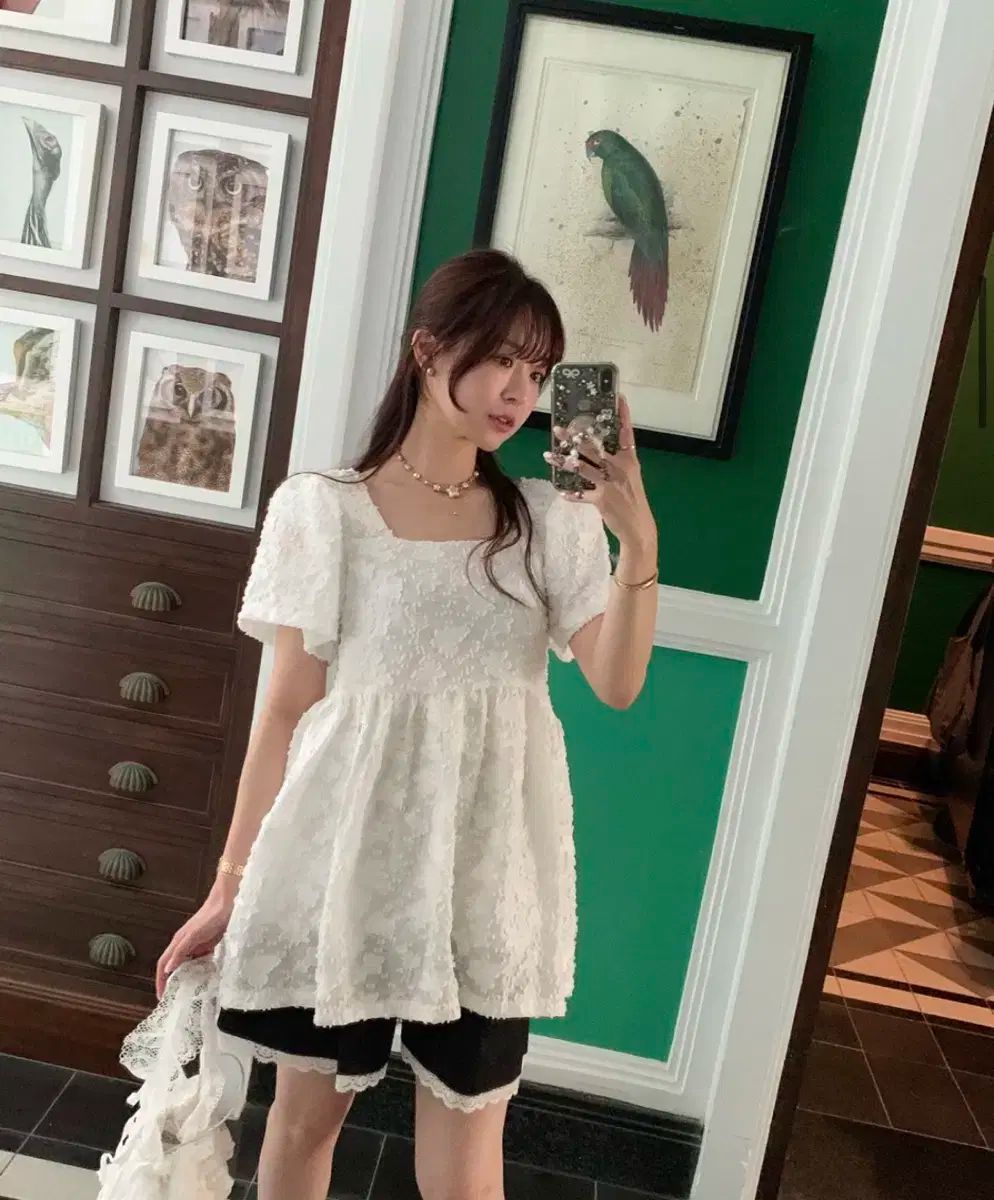 バイシニー製作 ハワイスクエア ブラウス アイ ラージ