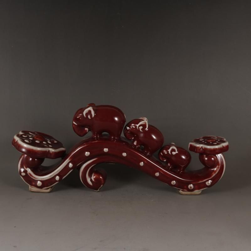 磁器海棠紅釉吉祥如意 置物 鎮宅辟邪 開運風水 招財装飾品 工芸品 美術品 磁器海棠紅釉吉祥如意 置物 鎮宅辟邪 開運風水 招財装飾品 工芸品 美術