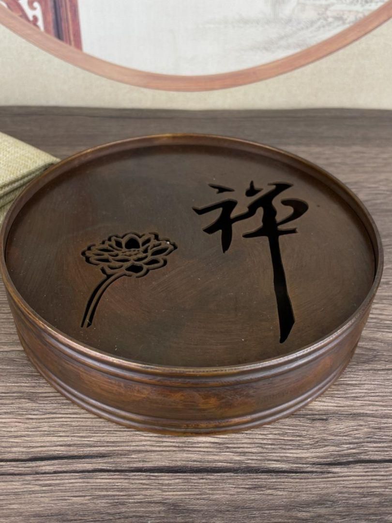 銅器 禅意茶盤 茶託 茶台 工芸品 装飾品 置物 銅器 禅意茶盤 茶託 茶台 工芸品 装飾品 置物 - メルカリ