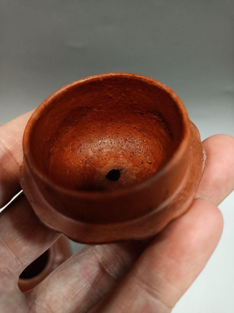 朱泥紫砂壷 六稜壺