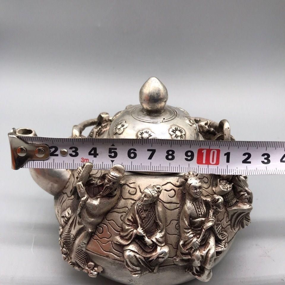 八仙高提梁壺 銅壺 茶壺 茶道具 煎茶道具 工芸品 美術品 置物 - メルカリ