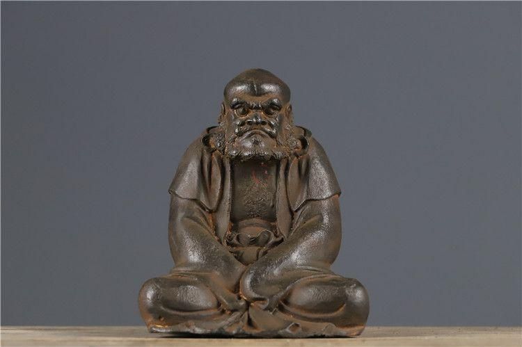 達磨祖師 仏像 鉄器 開運 風水 重厚 極細工 装飾品 工芸品 美術品 置物 鉄器 鉄仏 菩提達磨祖師仏像 鎮宅辟邪 開運風水 招財 置物 工芸品