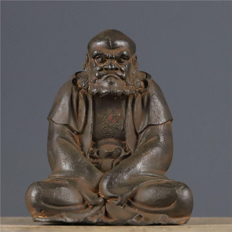 鉄器 鉄仏 菩提達磨祖師仏像 鎮宅辟邪 開運風水 招財 置物 工芸品