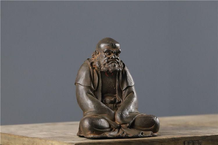 鉄器 鉄仏 菩提達磨祖師仏像 鎮宅辟邪 開運風水 招財 置物 工芸品