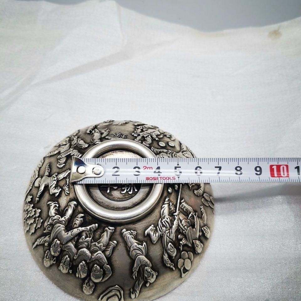 銅 細工 浮彫り百子千孫碗 銅碗 銅器 装飾品 工芸品 美術品 置物