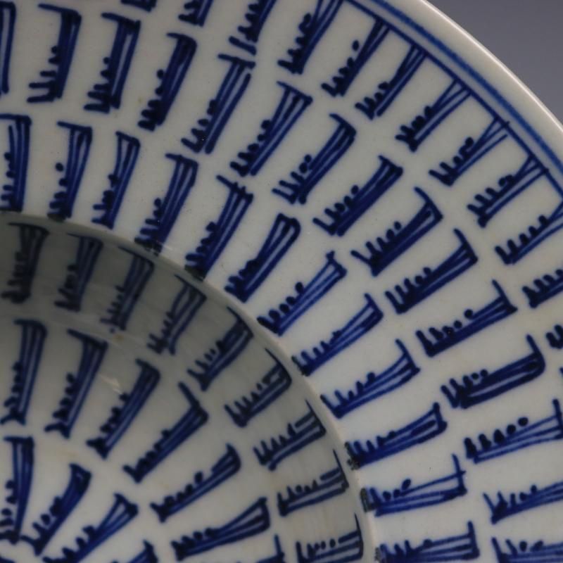 末青花万寿無彊官帽碗 景徳鎮 陶磁器 装飾品 工芸品 美術品 置物