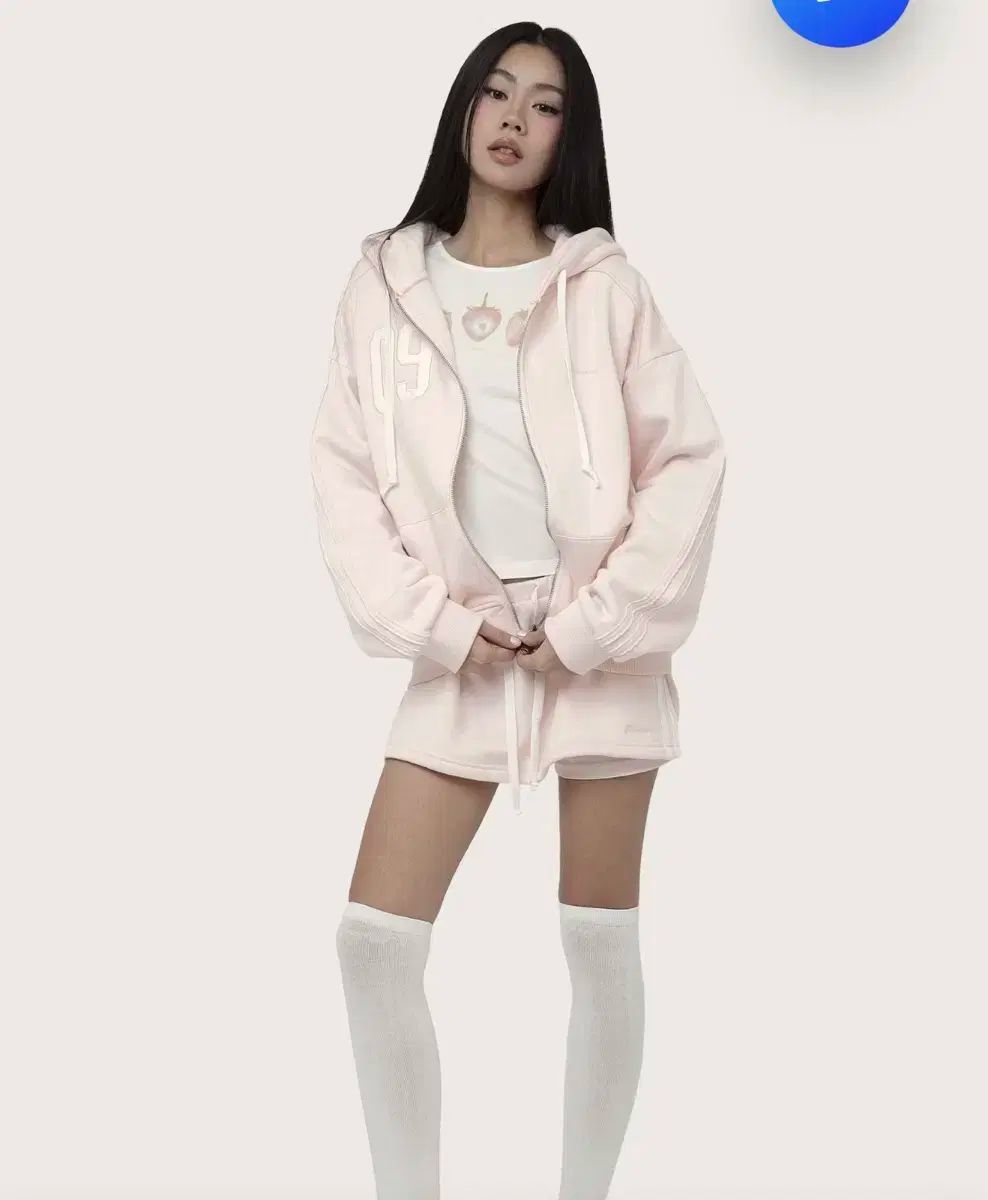 クリアシーア09ナンバリング フードジップアップパンツ セット