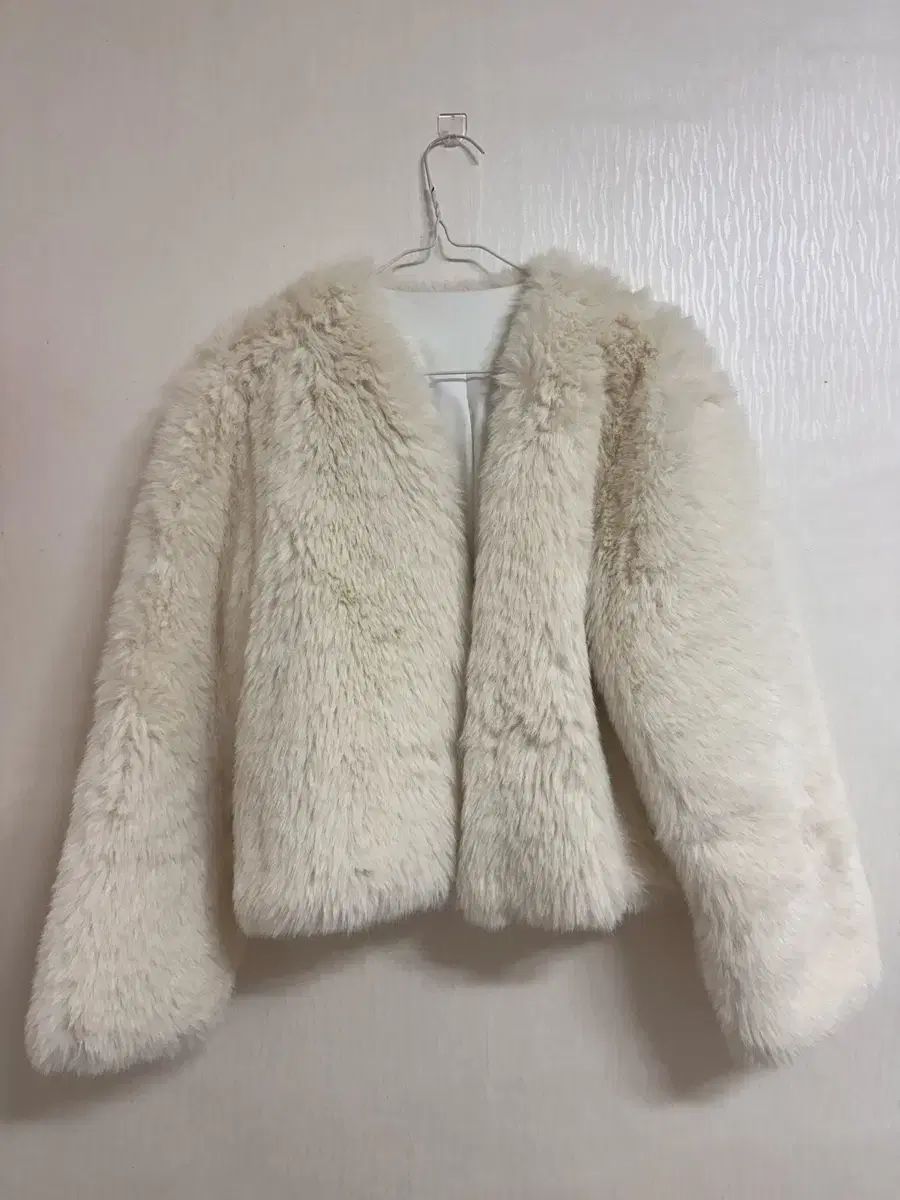 ノー ショート フェイク ファー ジャケット