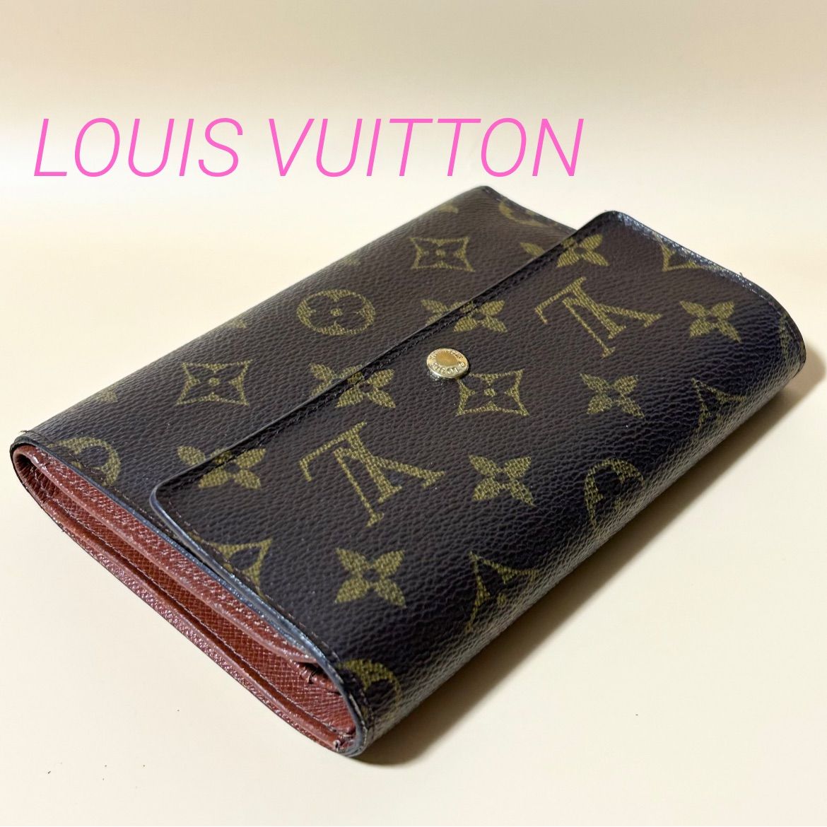 LOUIS VUITTON 財布 モノグラム ポルト トレゾール エテュイ パピエ M61202 0052871015c