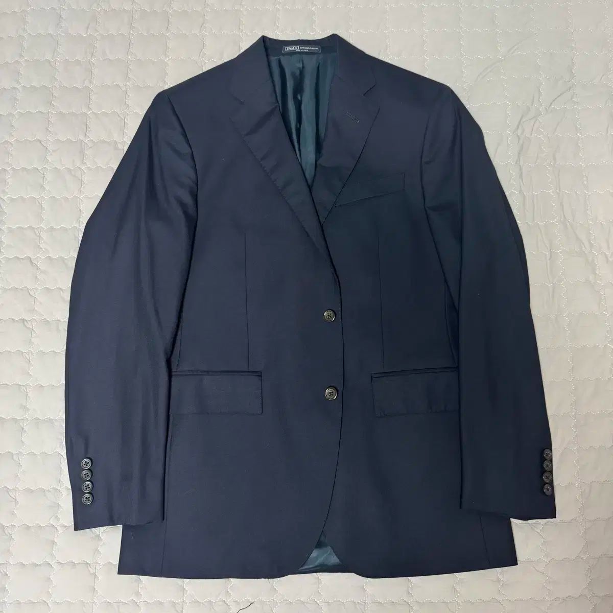 ポロラルフローレン ウール ネイビー ブレザー ジャケット スポーツコート 40R
