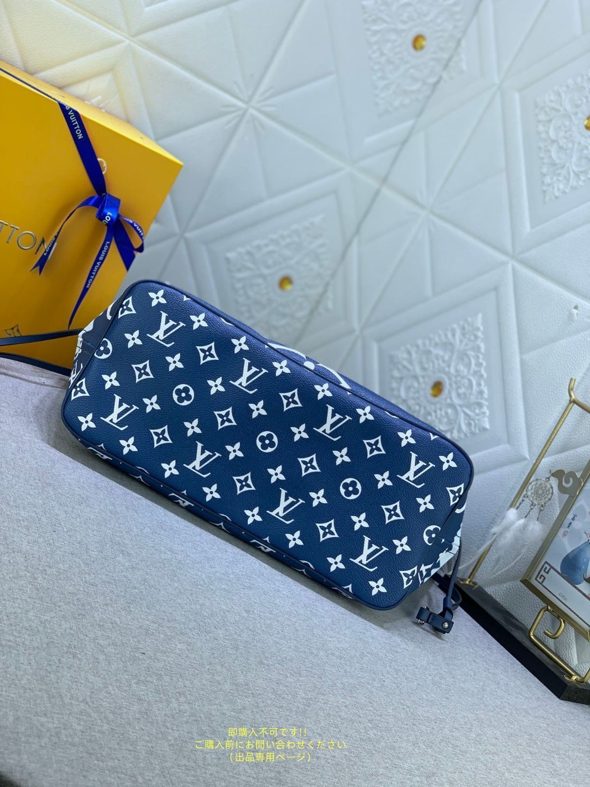  ルイヴィトン LOUIS VUITTON トートバッグ LVエスカル ネヴァーフル MM M 45128 ブルー トートバッグ バッグ