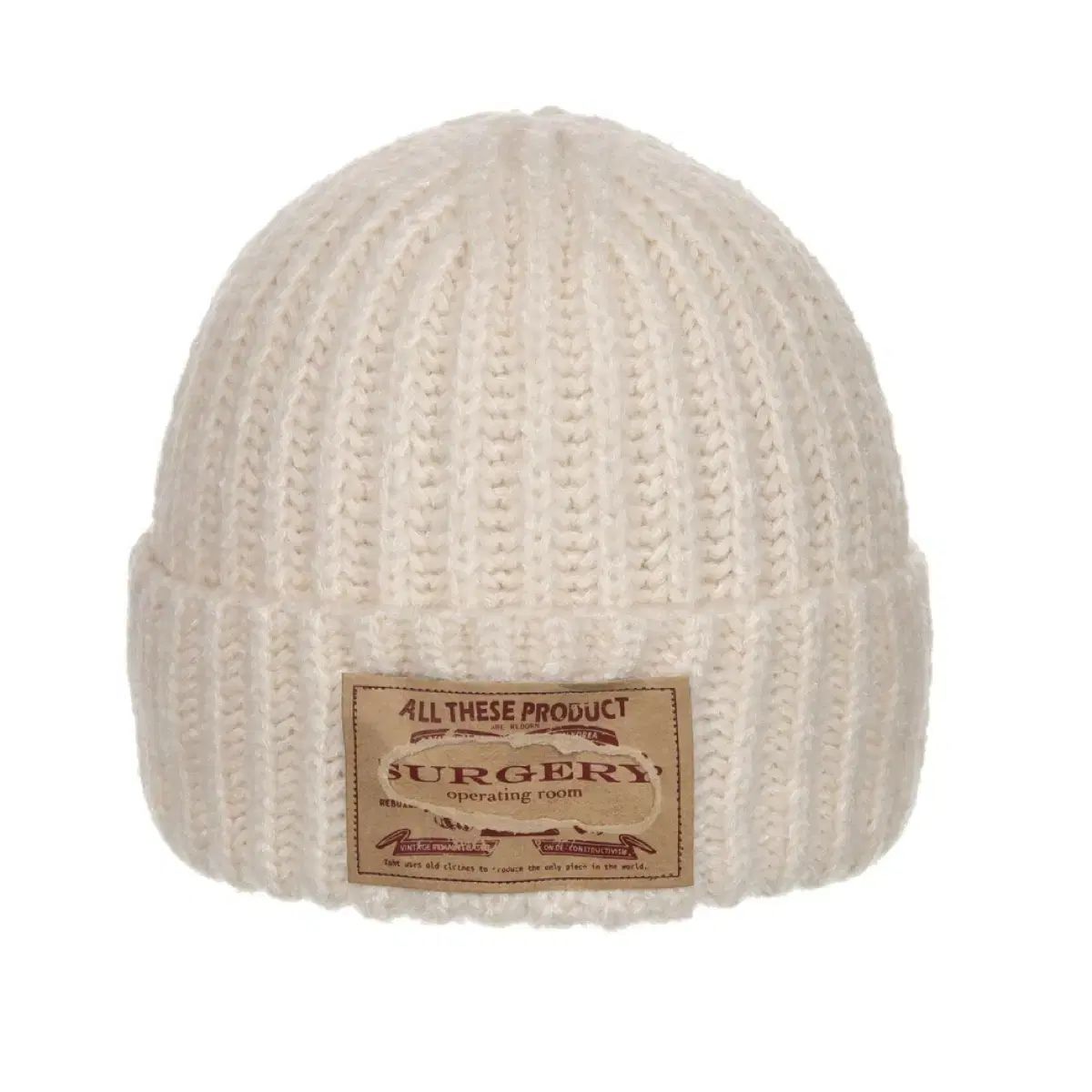 SURGERY PAPER LOGO TAB BEANIE IVORY